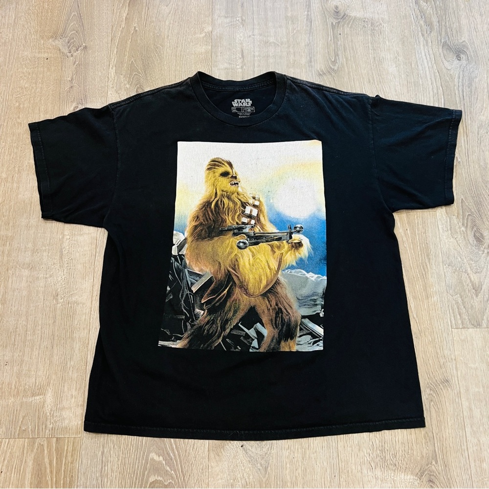 Star Wars Chewbacca shirt mens XL tall short sleeve crew neck Fifthsun black